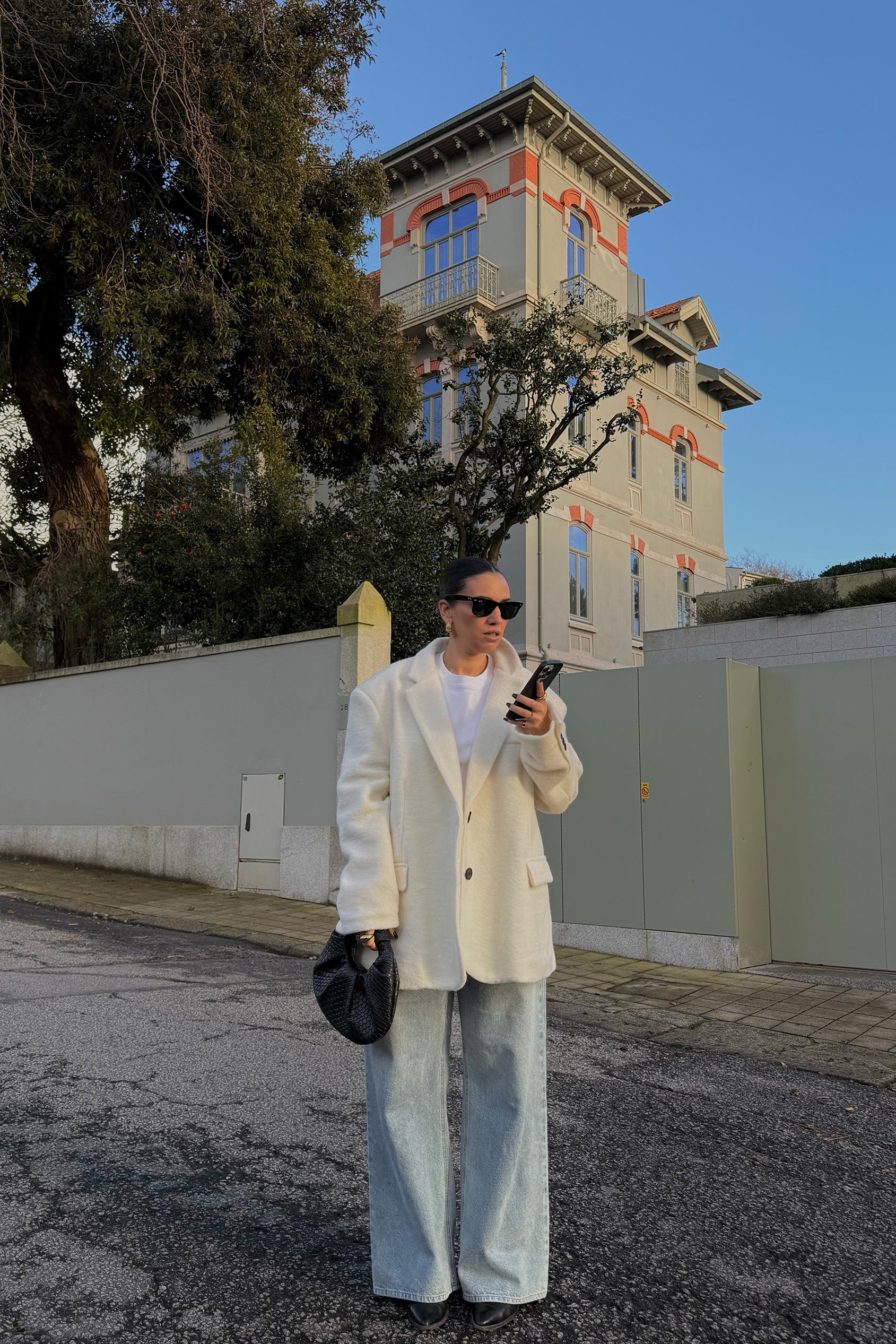 BLAZER COM EFEITO DE PELO CRU