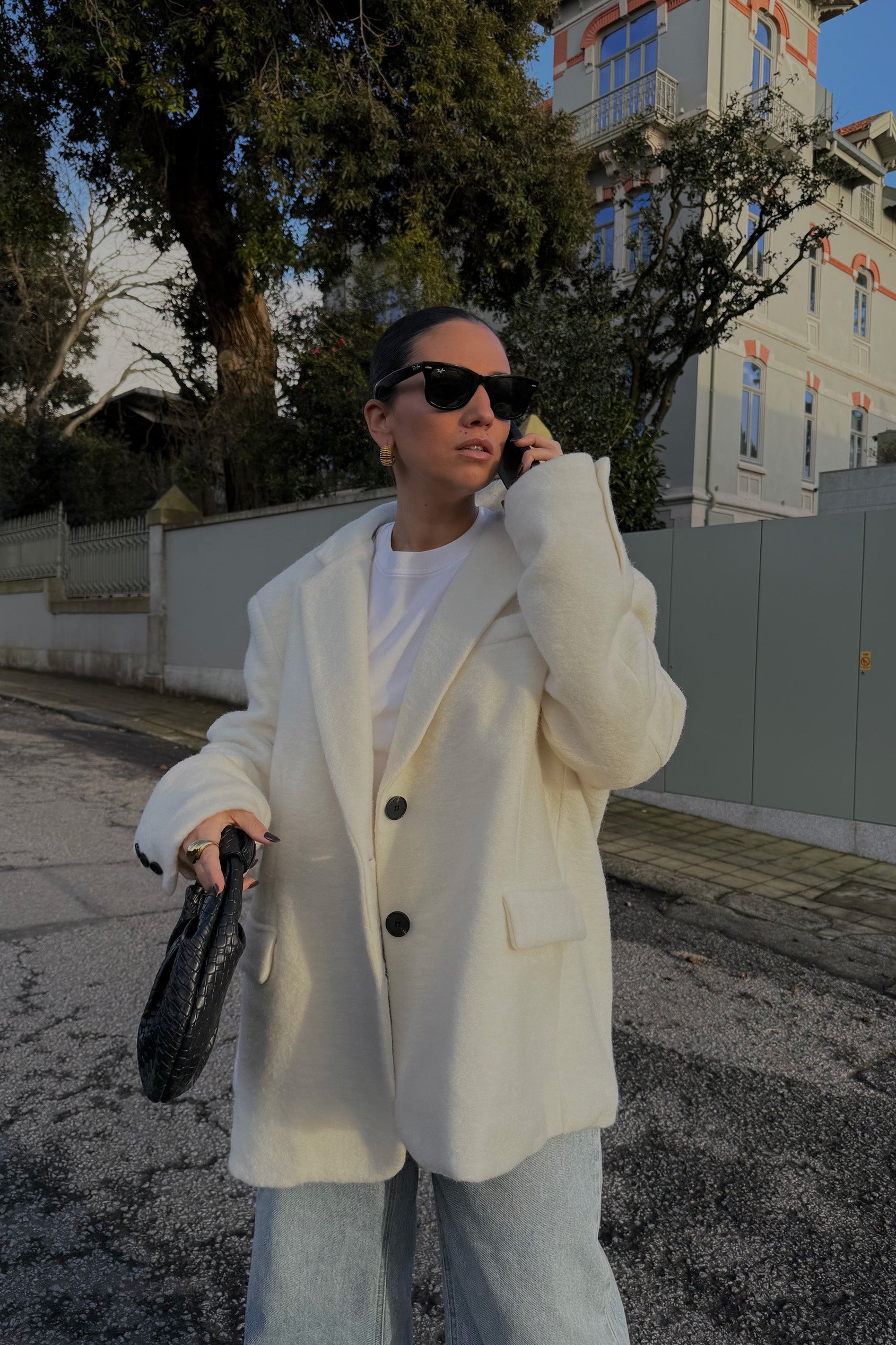 BLAZER COM EFEITO DE PELO CRU
