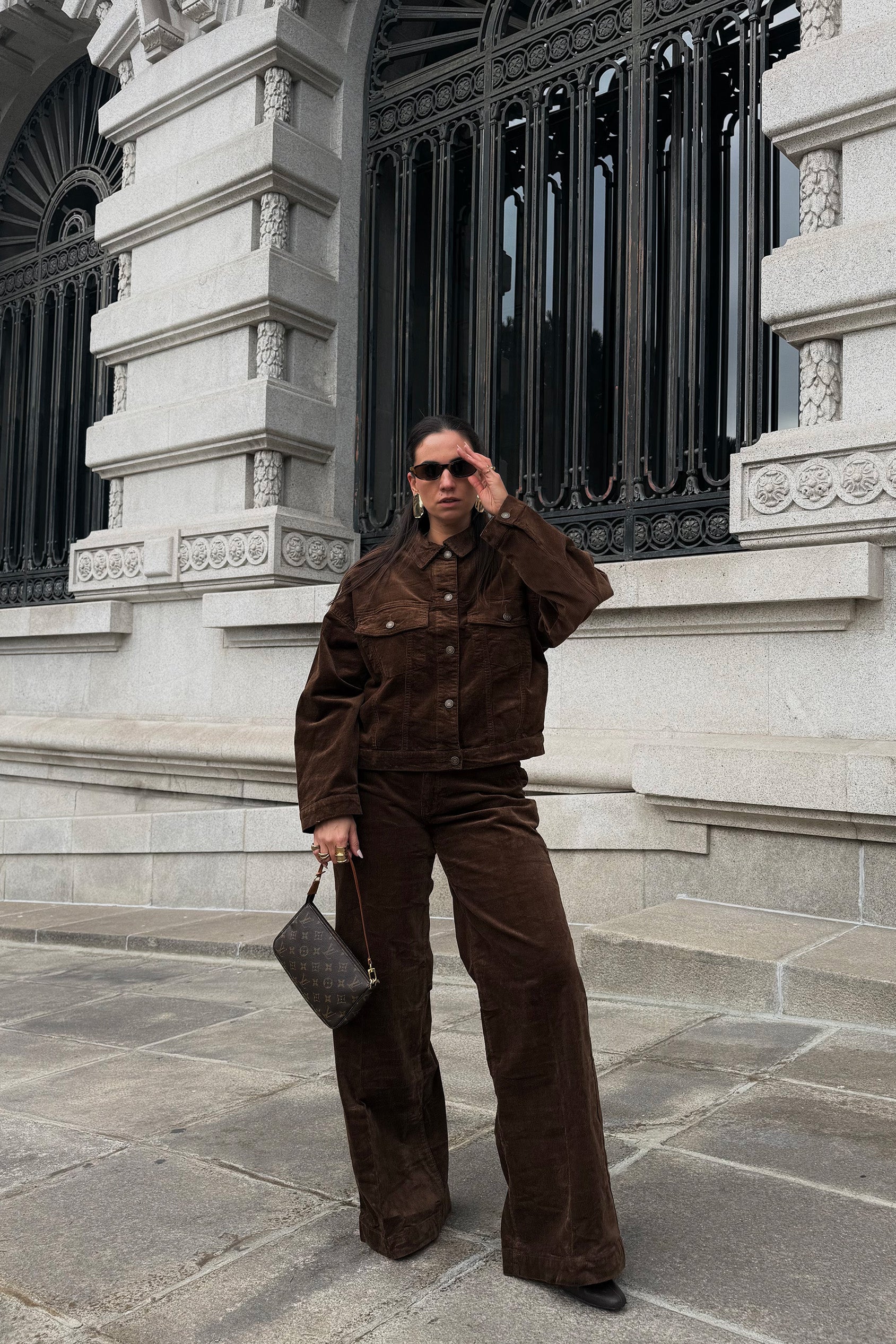 CALÇAS WIDE FULL LENGTH BOMBAZINA