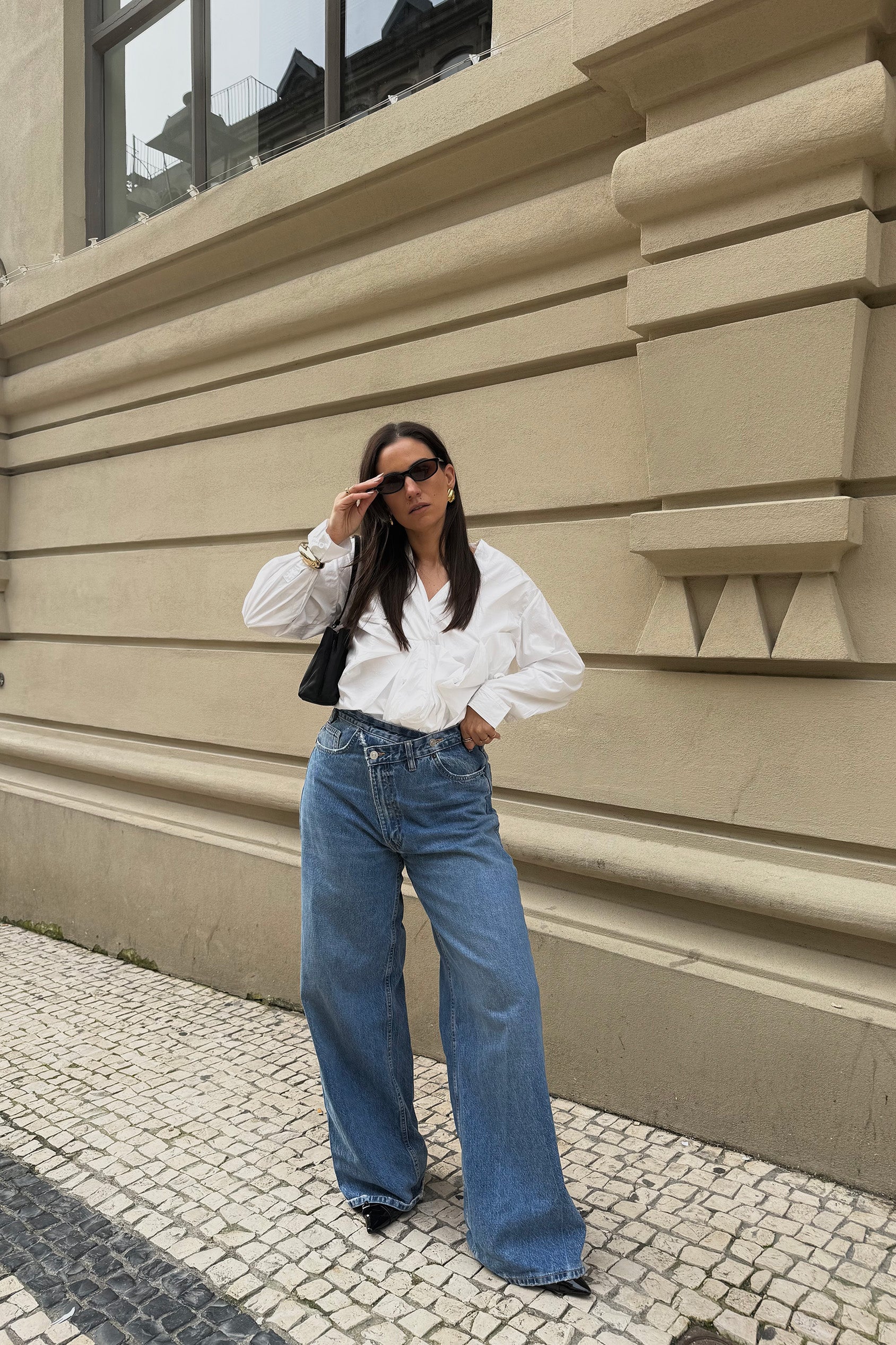 CAMISA POPELINA COM PESPONTOS