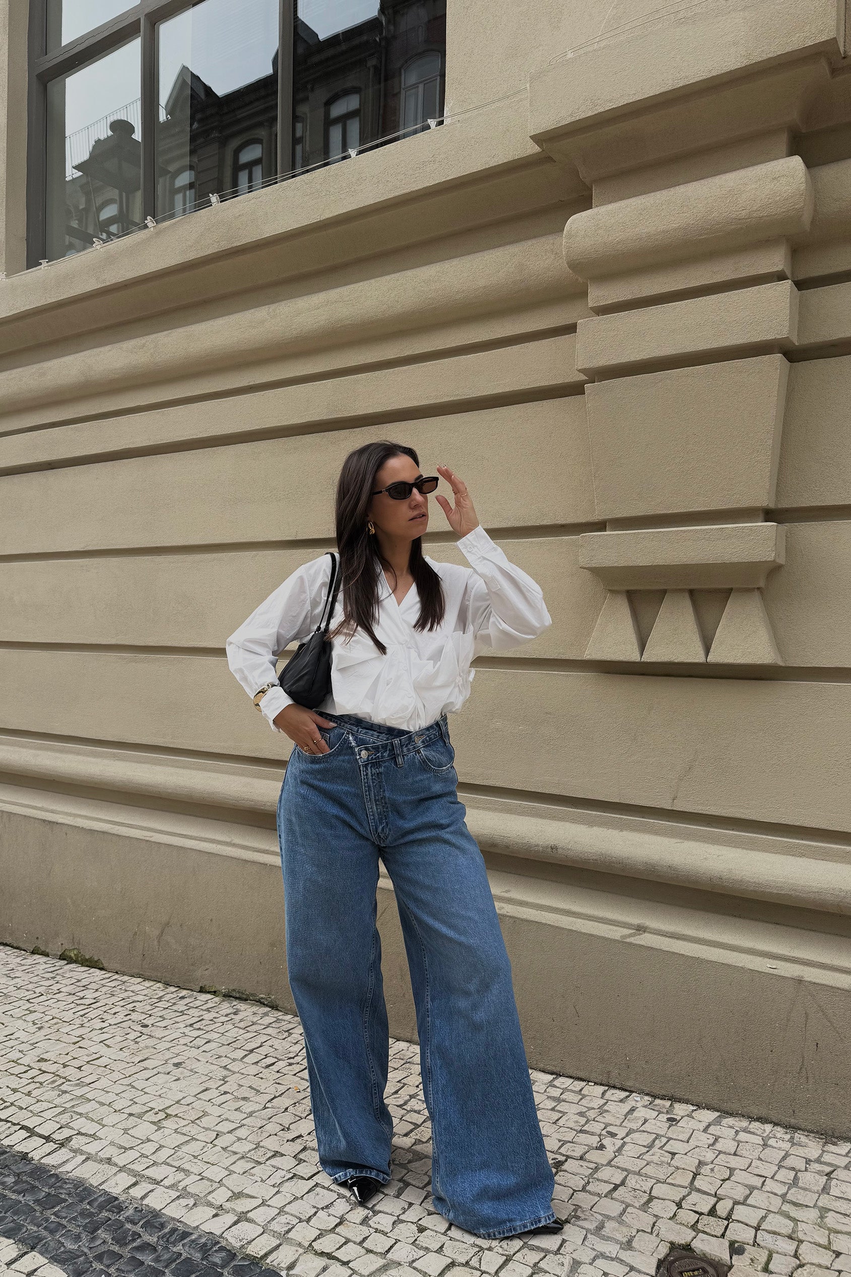 CAMISA POPELINA COM PESPONTOS