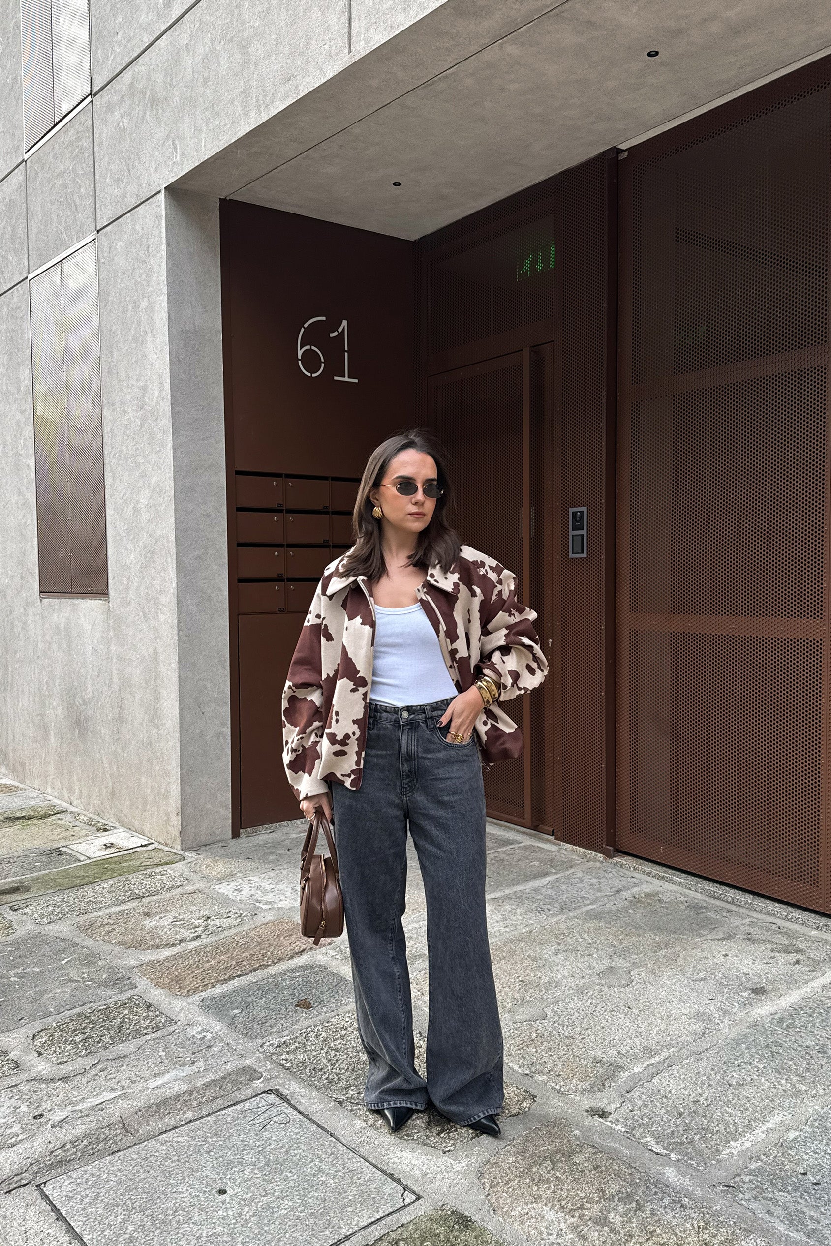 CASACO BOMBER ESTAMPADO ANIMAL