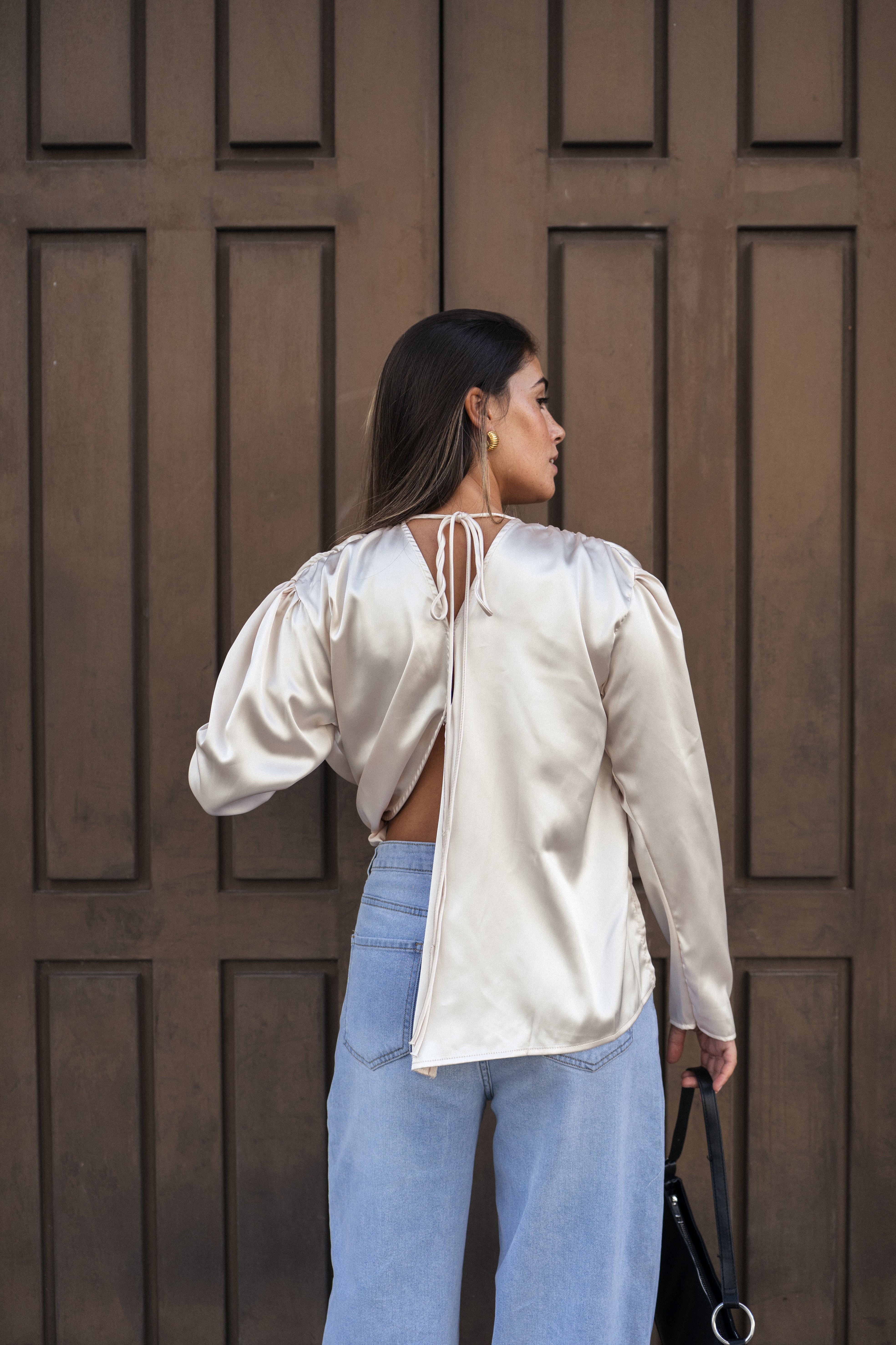 BLUSA ACETINADA